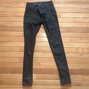 DL1961 Coated Black Denim Jeans
